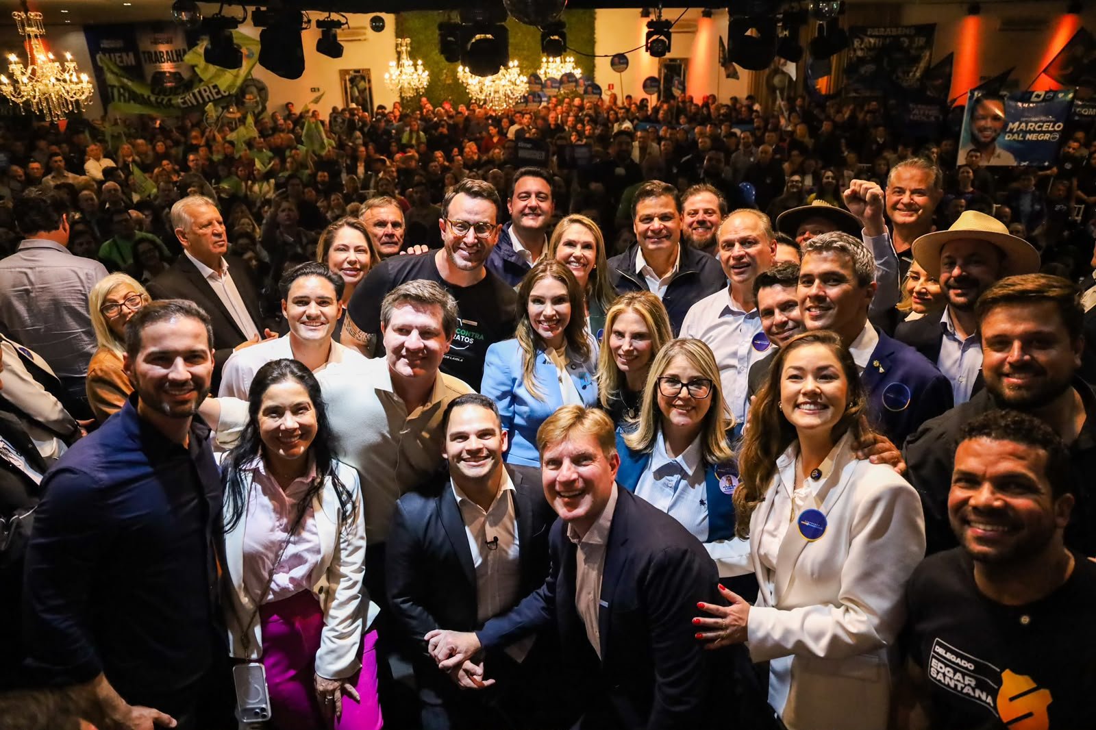 Convenção da federação União Progressista homologa candidatura de Santin Roveda, e confirma apoio a Sandro Alex e Alexandre Curi